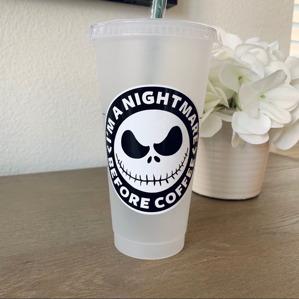 I’m a Nightmare Before Coffee Starbuck’s Venti Cup